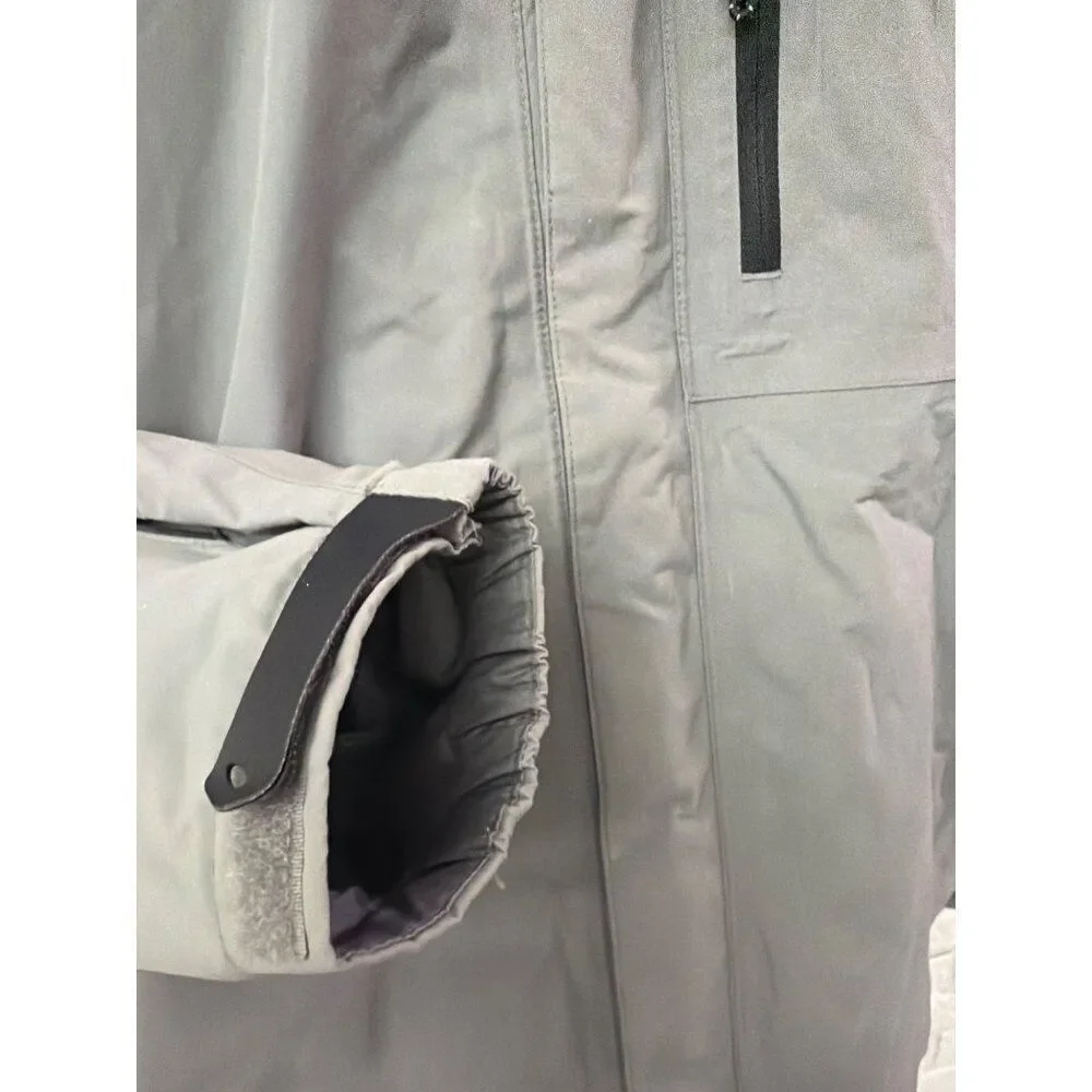West Marine Men’s Gray Hooded Boating Sailing Windbreaker Storm Jacket Size XXL